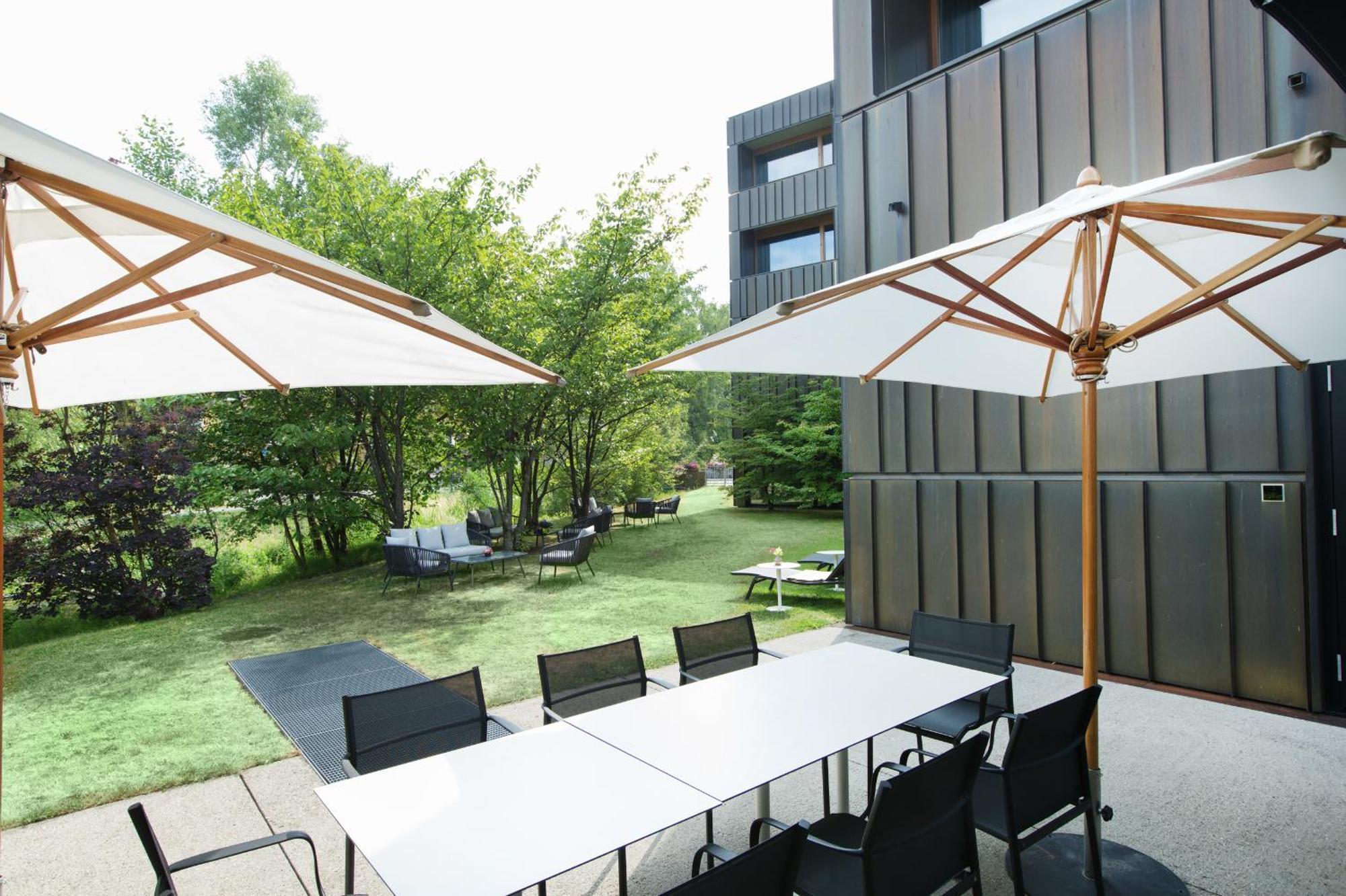 Hotel Am See Hard Bagian luar foto
